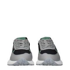 Philippe Model Black Fabric Athletic Sneakers - EU41/US8