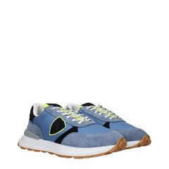 Philippe Model Blue Fabric Athletic Sneakers - EU41/US8