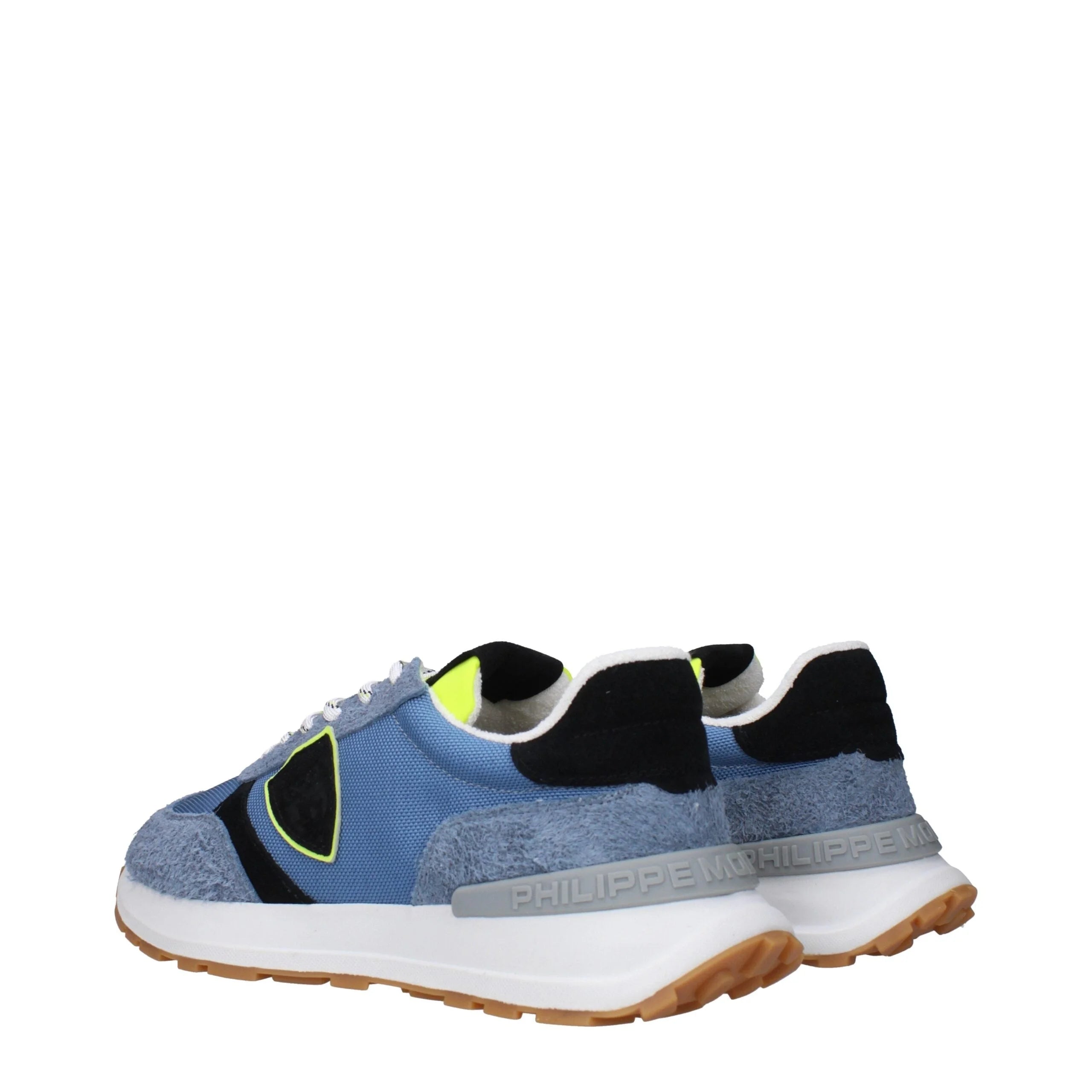 Philippe Model Blue Fabric Athletic Sneakers - EU41/US8