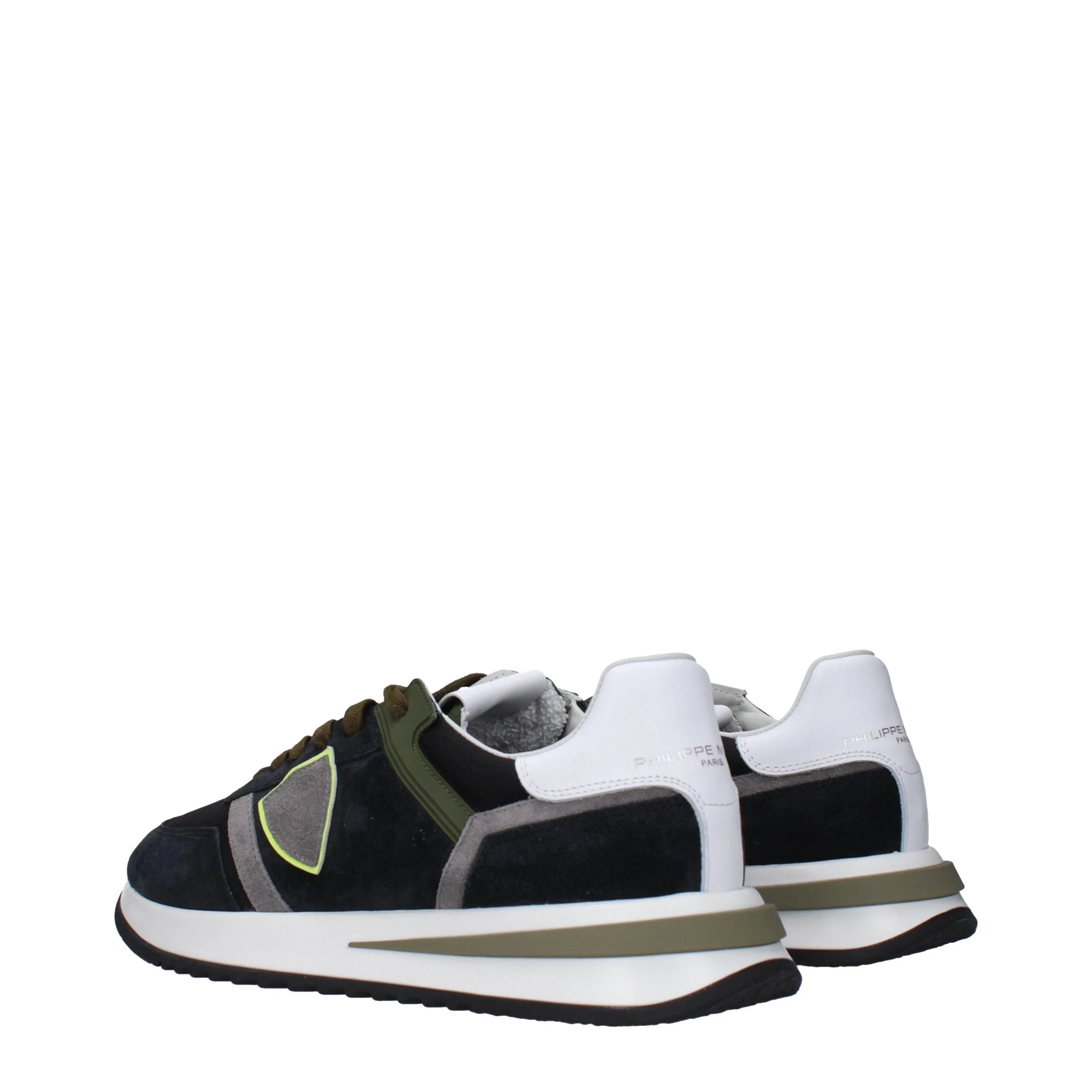 Philippe Model Blue Leather Athletic Sneakers - EU42/US9