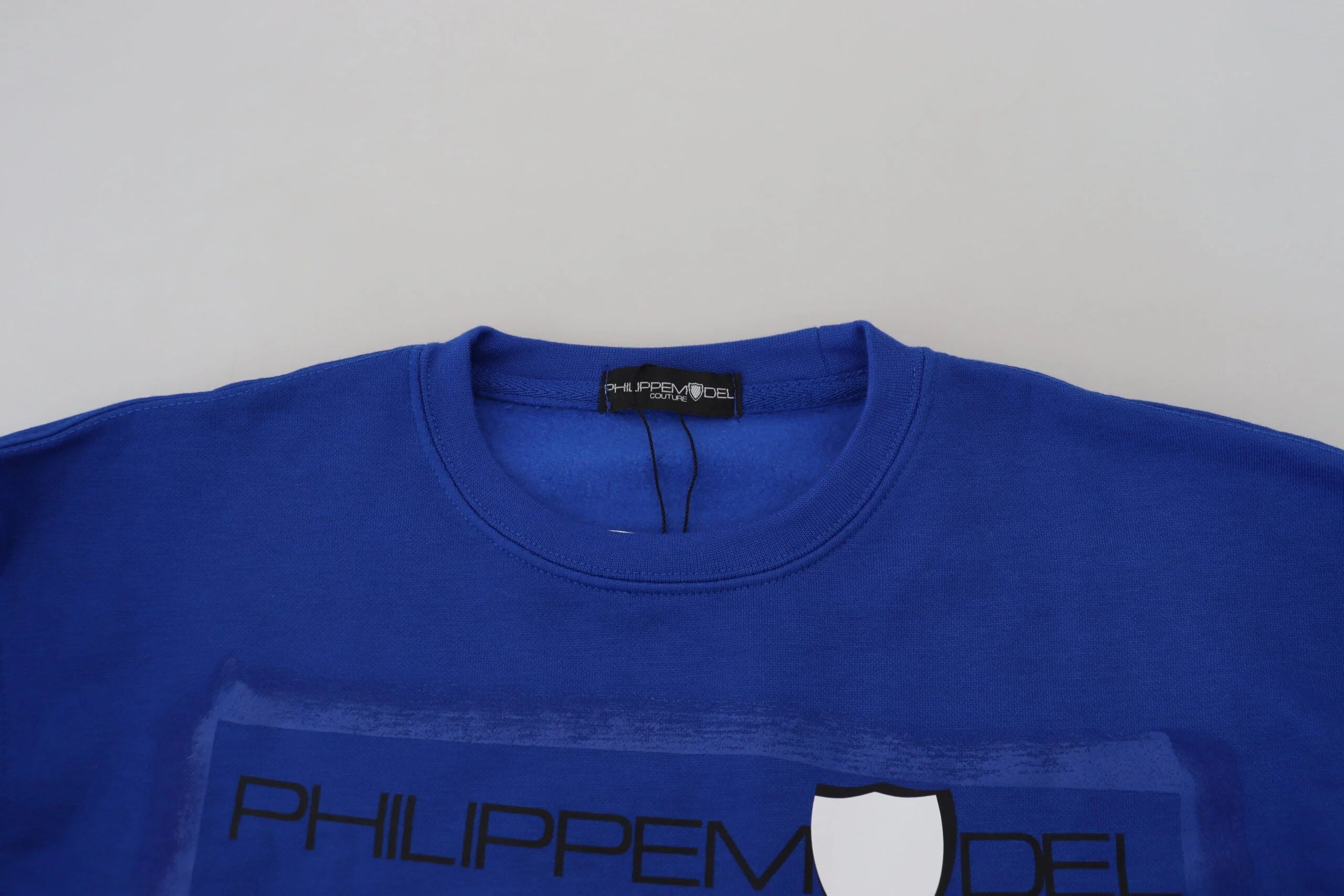 Philippe Model Blue Printed Long Sleeves Pullover Sweater - IT38|XS - Sweaters