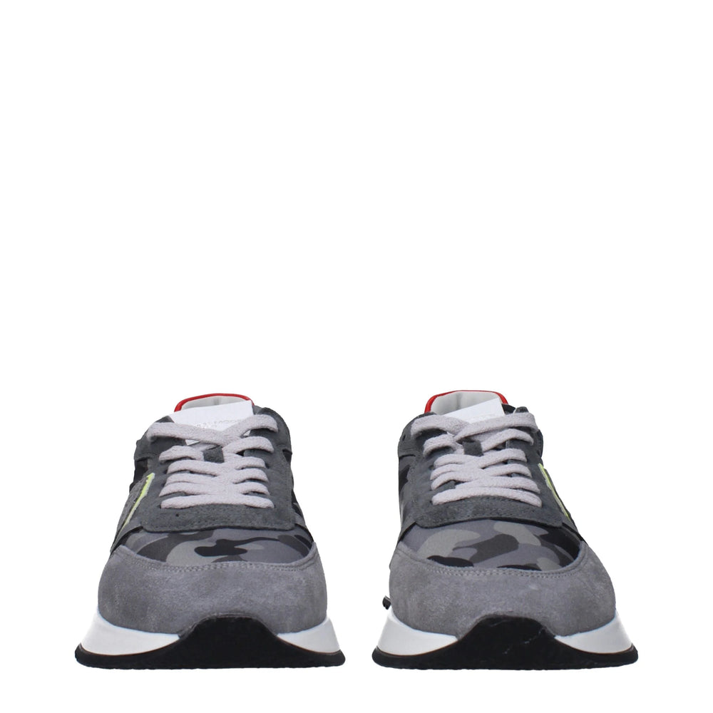 Philippe Model Gray Fabric Sneakers
