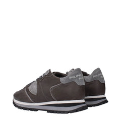 Philippe Model Gray Leather Sneakers - EU41/US8