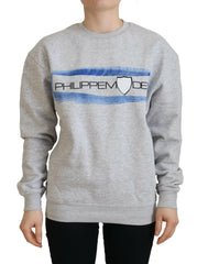 Philippe Model Gray Printed Long Sleeves Pullover Sweater - Sweaters