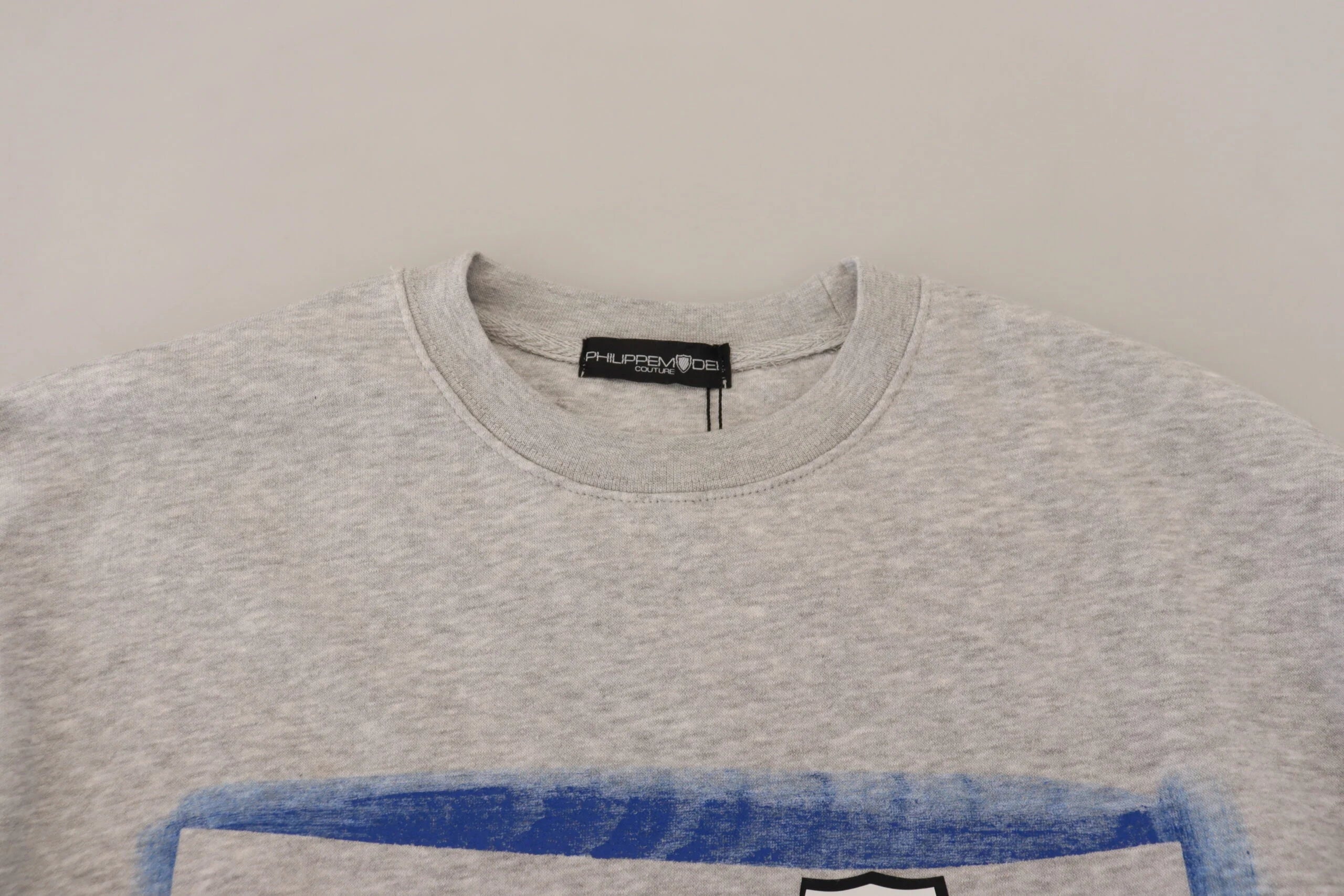 Philippe Model Gray Printed Long Sleeves Pullover Sweater - Sweaters