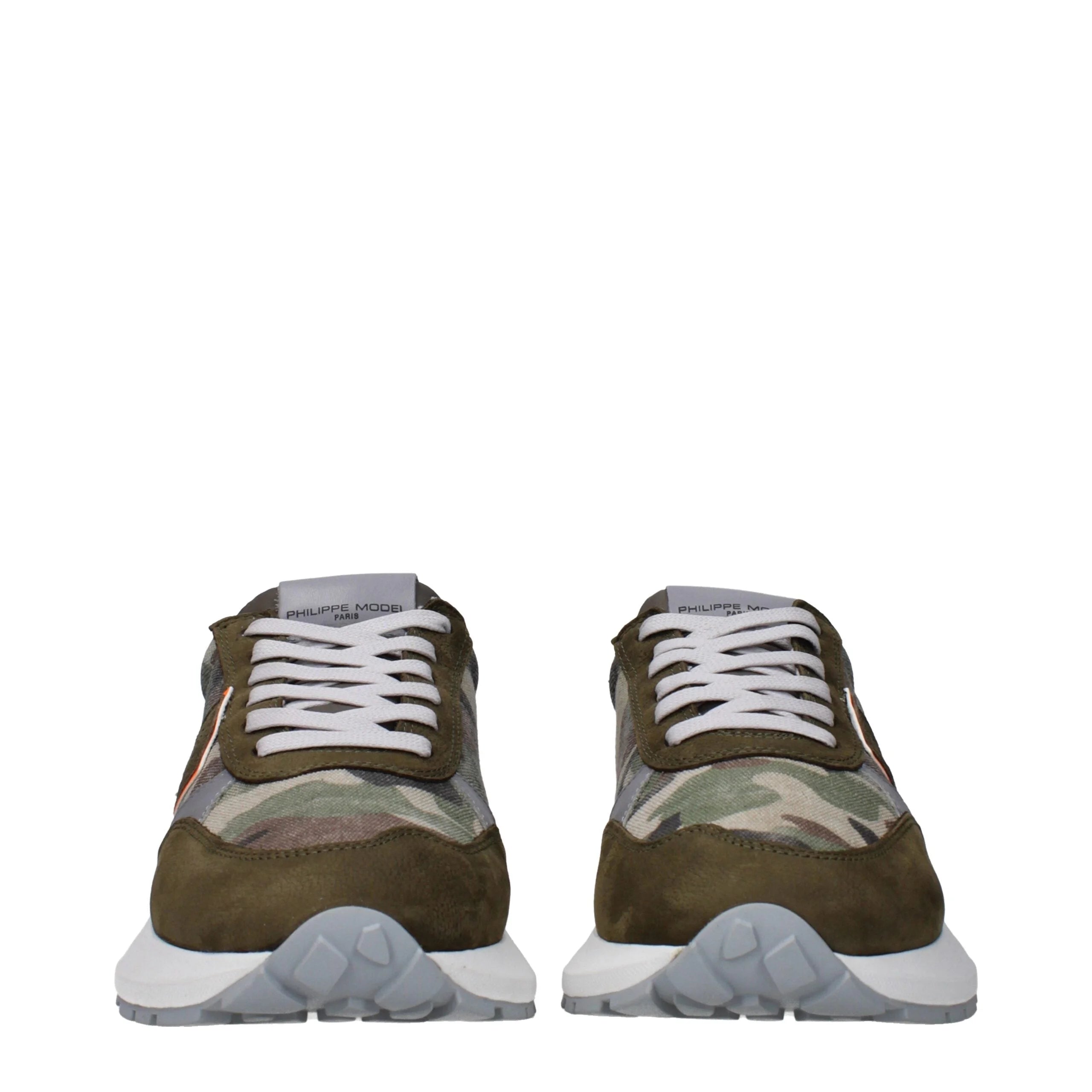 Philippe Model Green Fabric Athletic Sneakers - EU41/US8