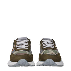 Philippe Model Green Fabric Athletic Sneakers - EU41/US8