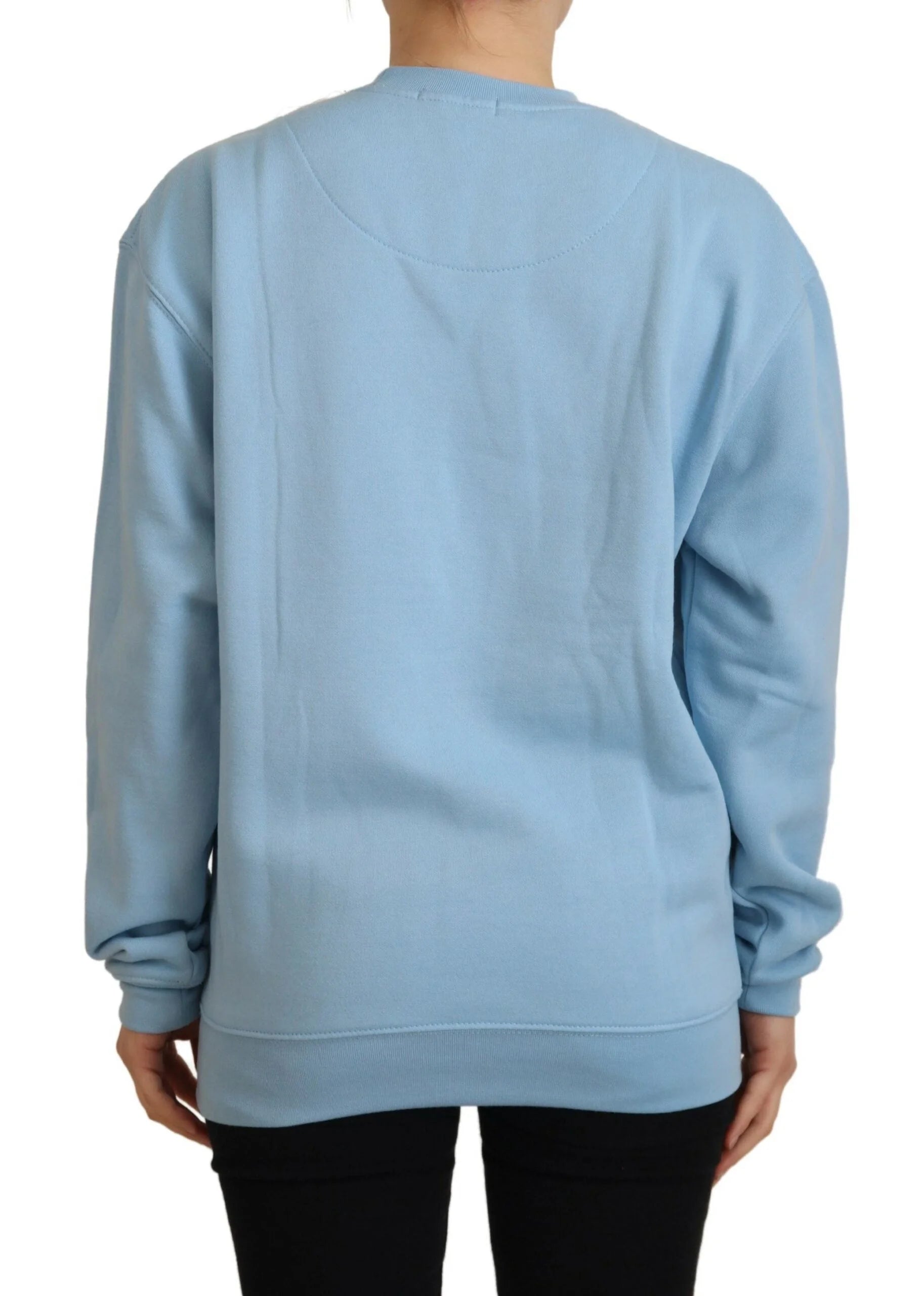 Philippe Model Light Blue Logo Printed Long Sleeves Sweater - Sweaters