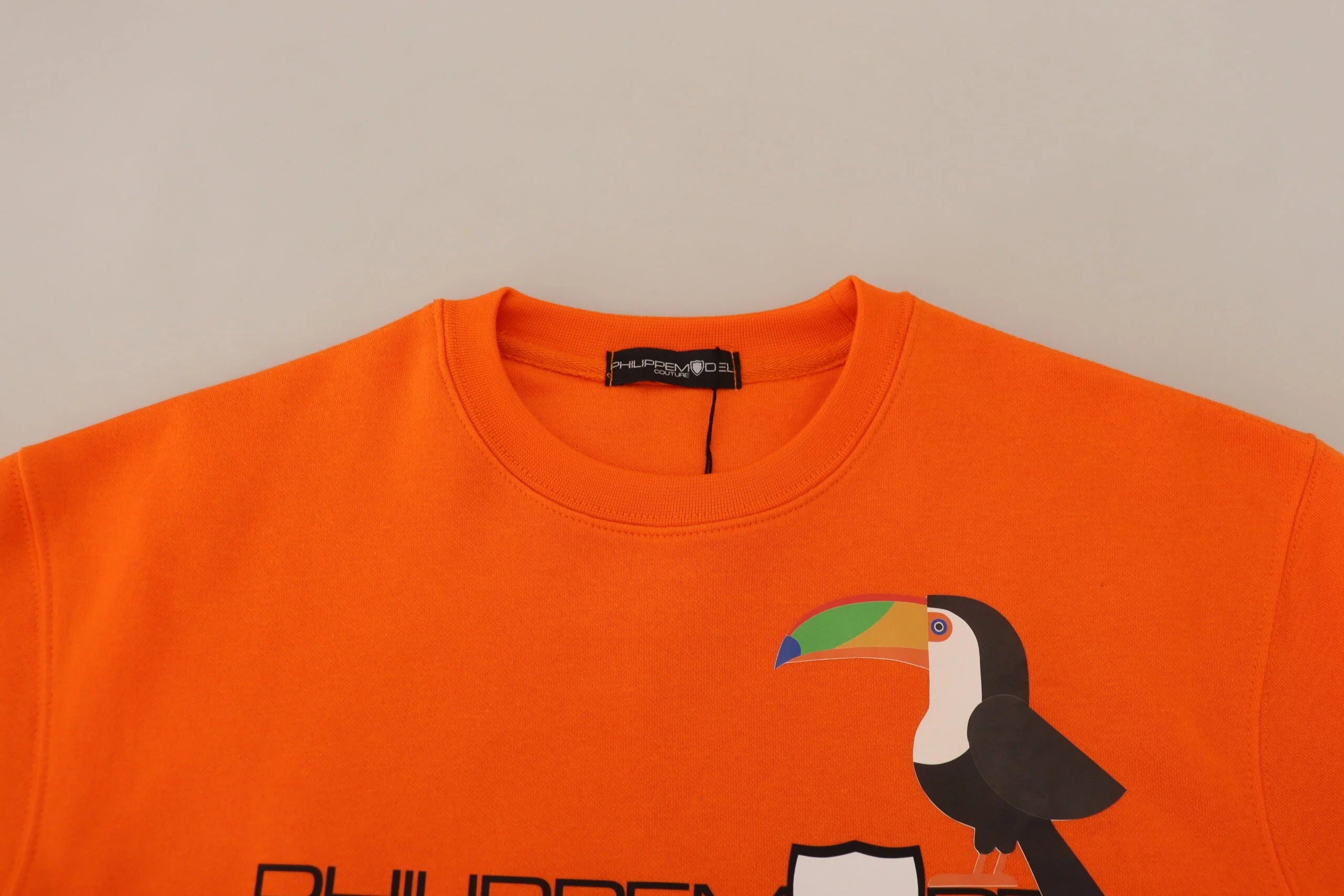 Philippe Model Orange Printed Long Sleeves Pullover Sweater - Sweaters