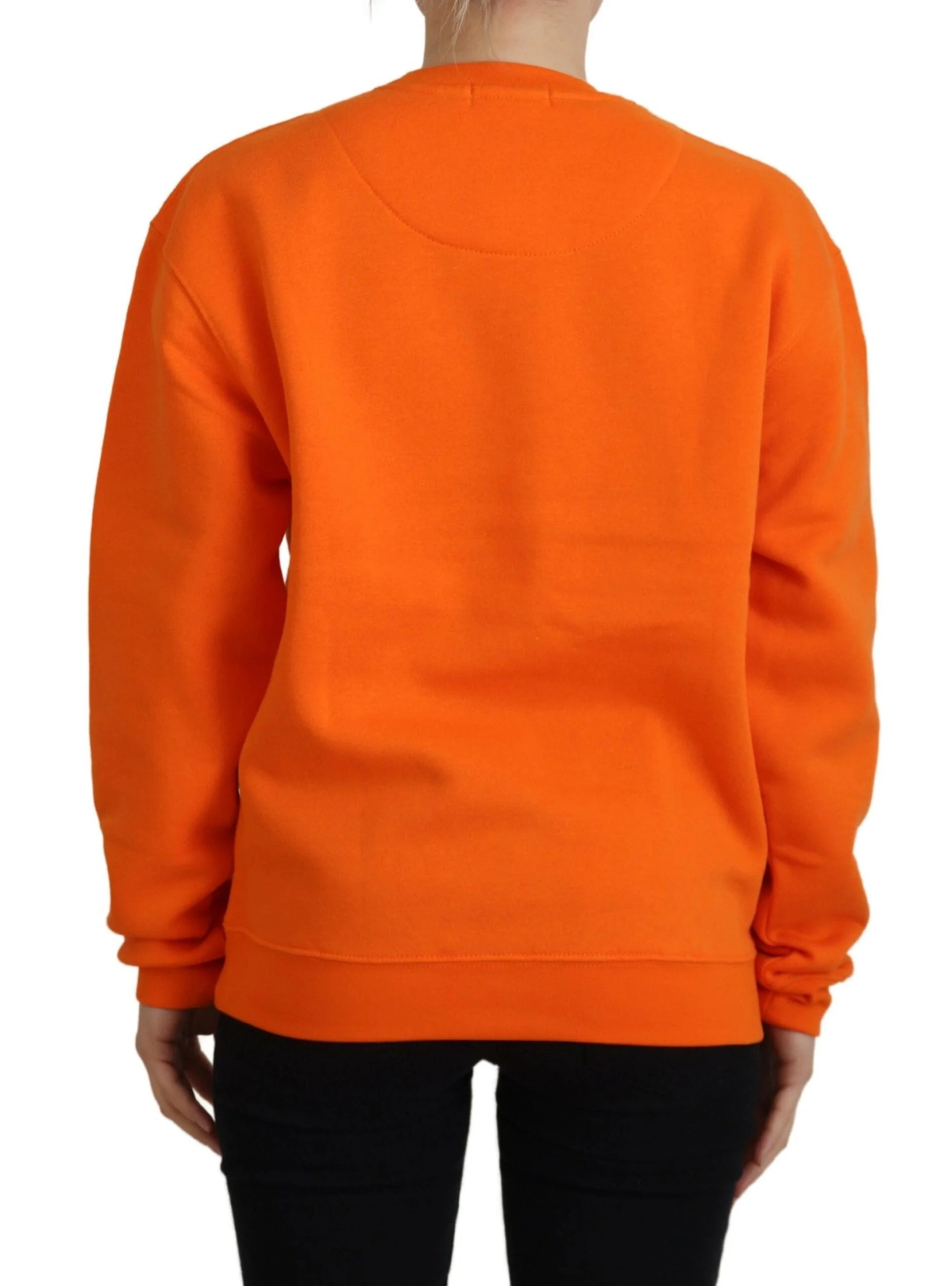 Philippe Model Orange Printed Long Sleeves Pullover Sweater - Sweaters