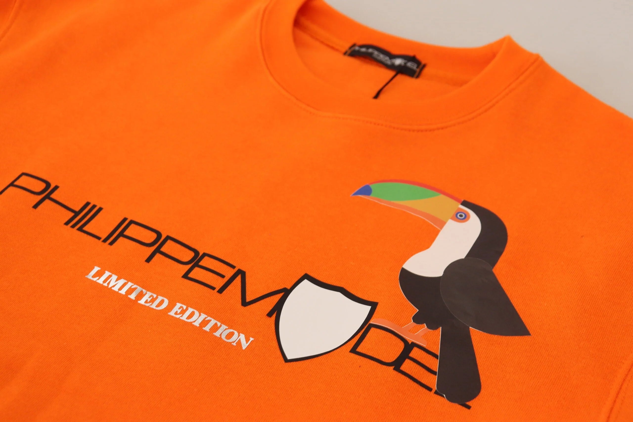 Philippe Model Orange Printed Long Sleeves Pullover Sweater - Sweaters