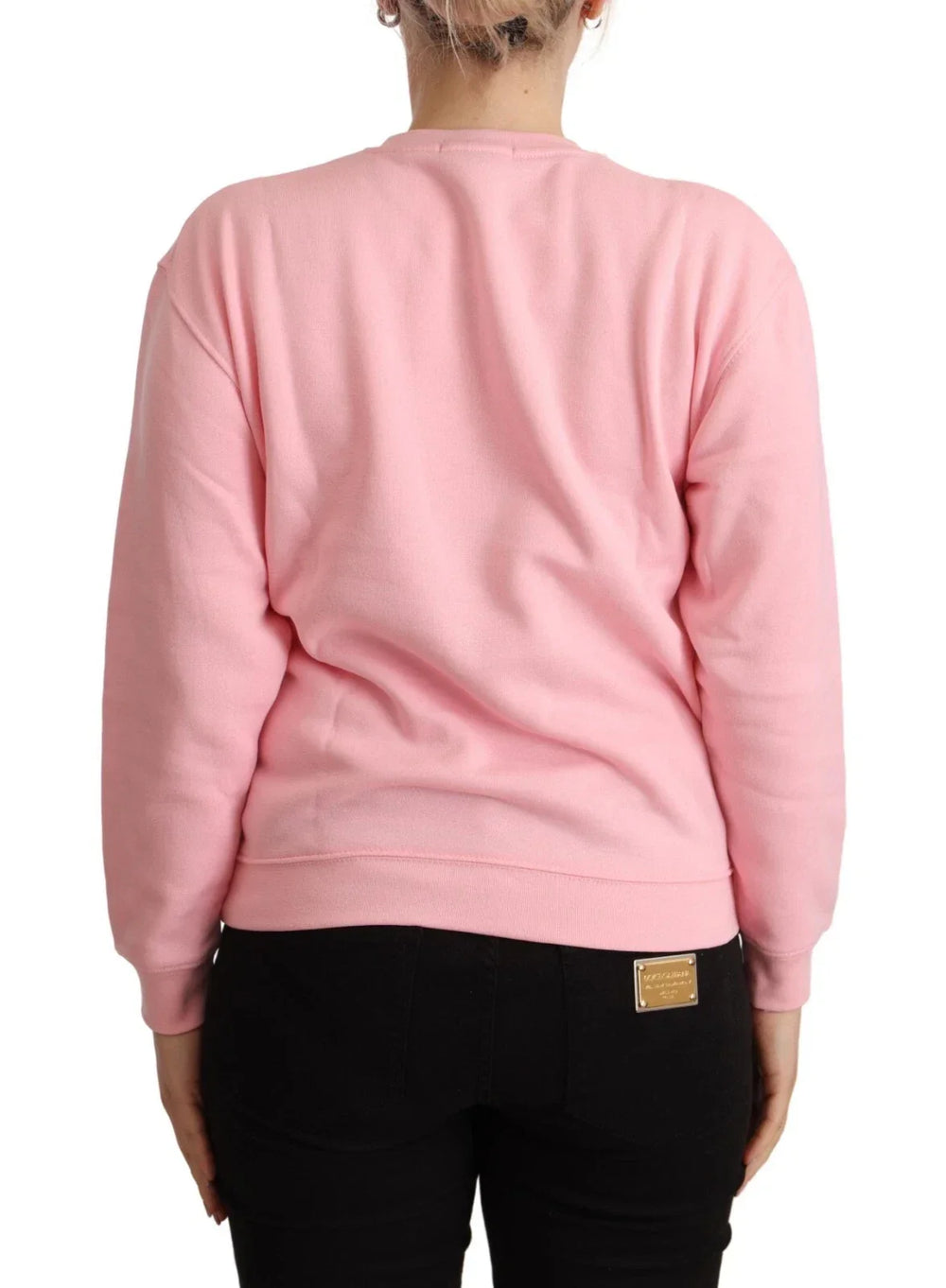 Philippe Model Pink Printed Long Sleeves Pullover Sweater