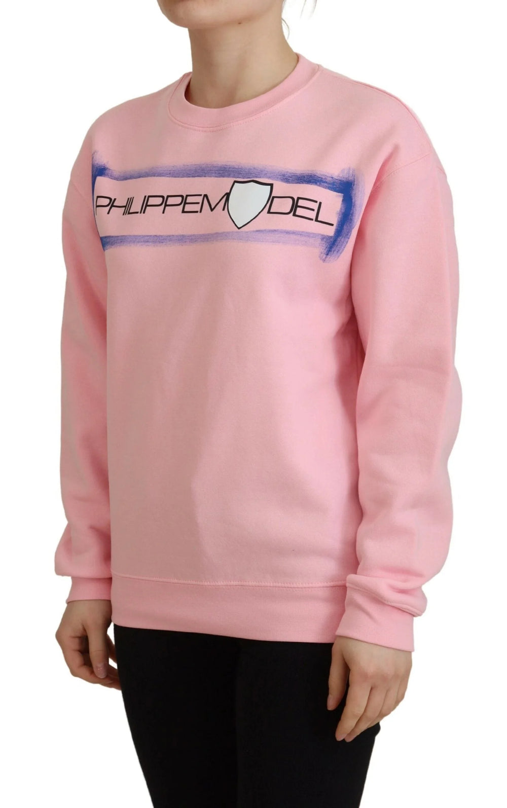 Philippe Model Pink Printed Long Sleeves Pullover Sweater - Sweaters
