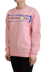 Philippe Model Pink Printed Long Sleeves Pullover Sweater - Sweaters