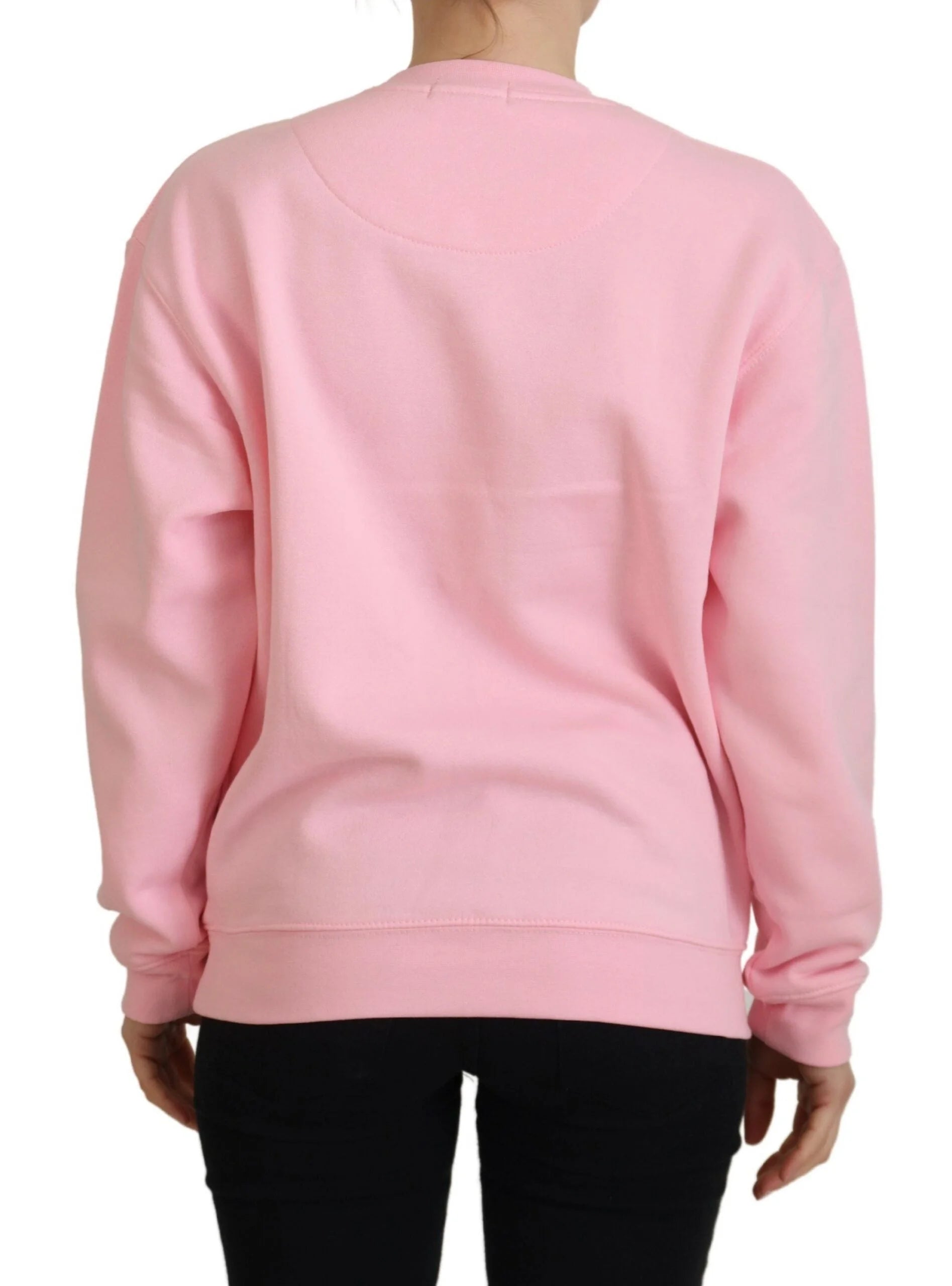 Philippe Model Pink Printed Long Sleeves Pullover Sweater - Sweaters