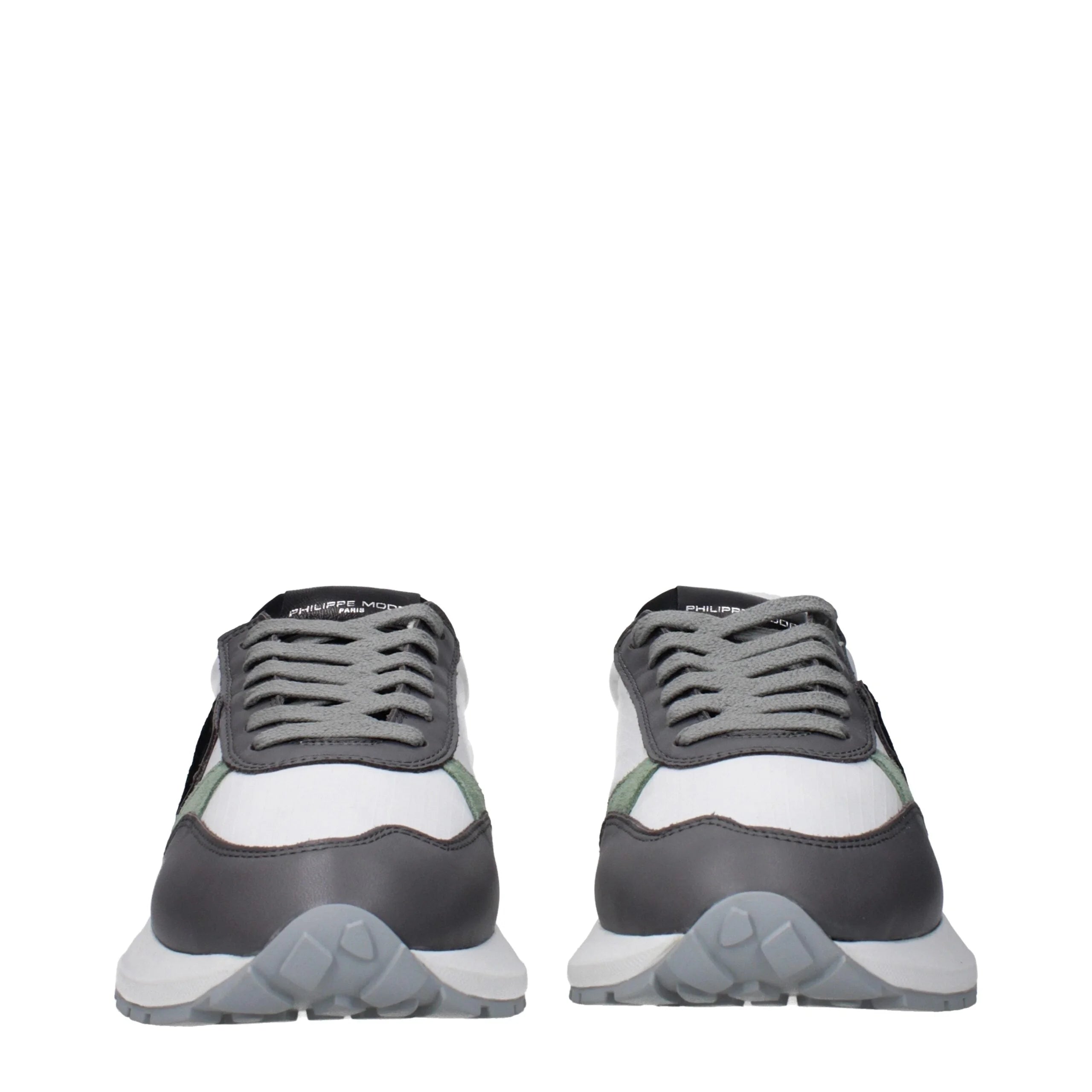 Philippe Model White Fabric Low Tops