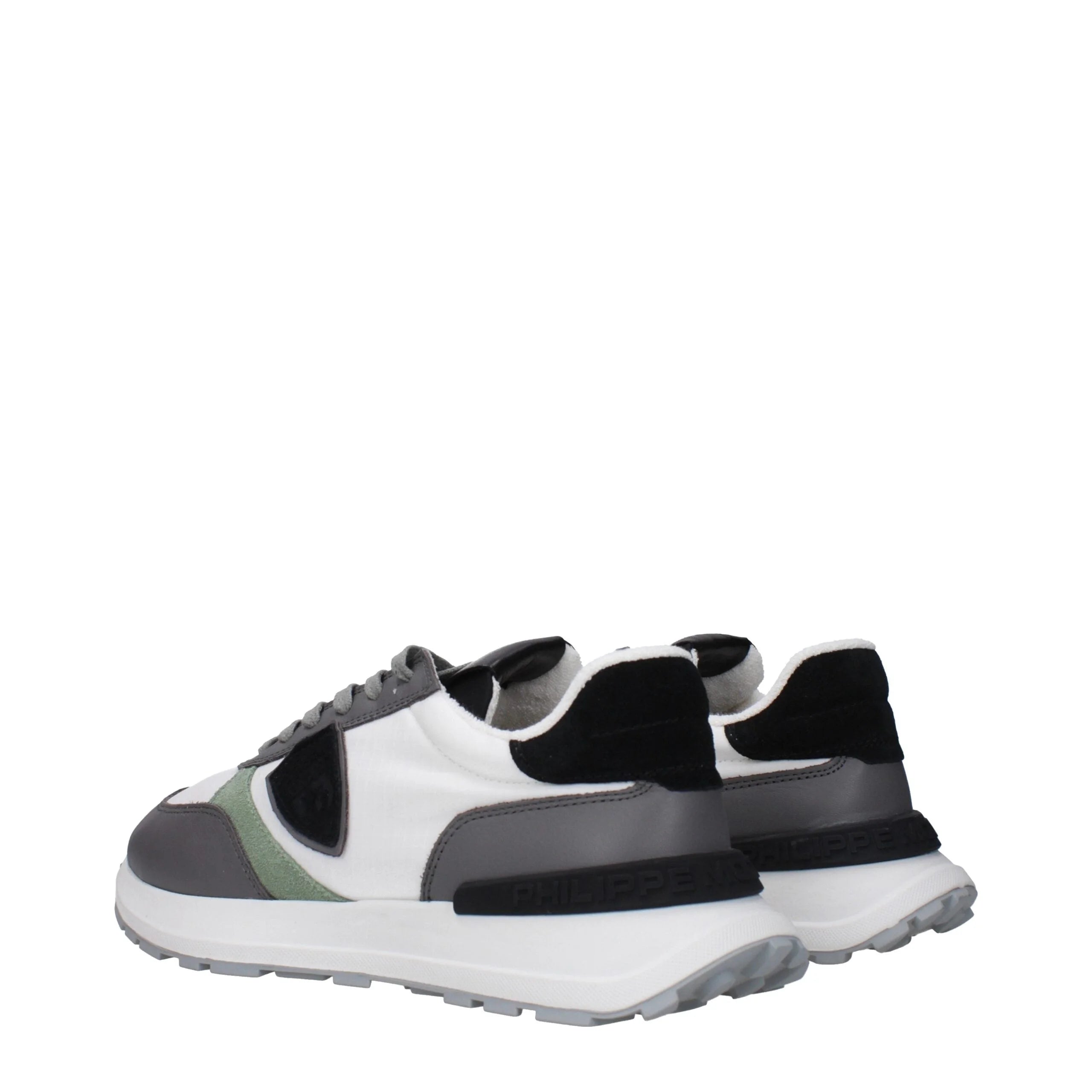 Philippe Model White Fabric Low Tops