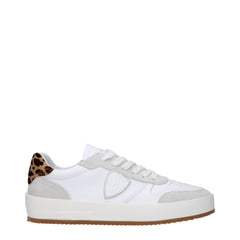 Philippe Model White Leather Low Tops