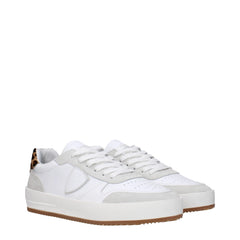 Philippe Model White Leather Low Tops