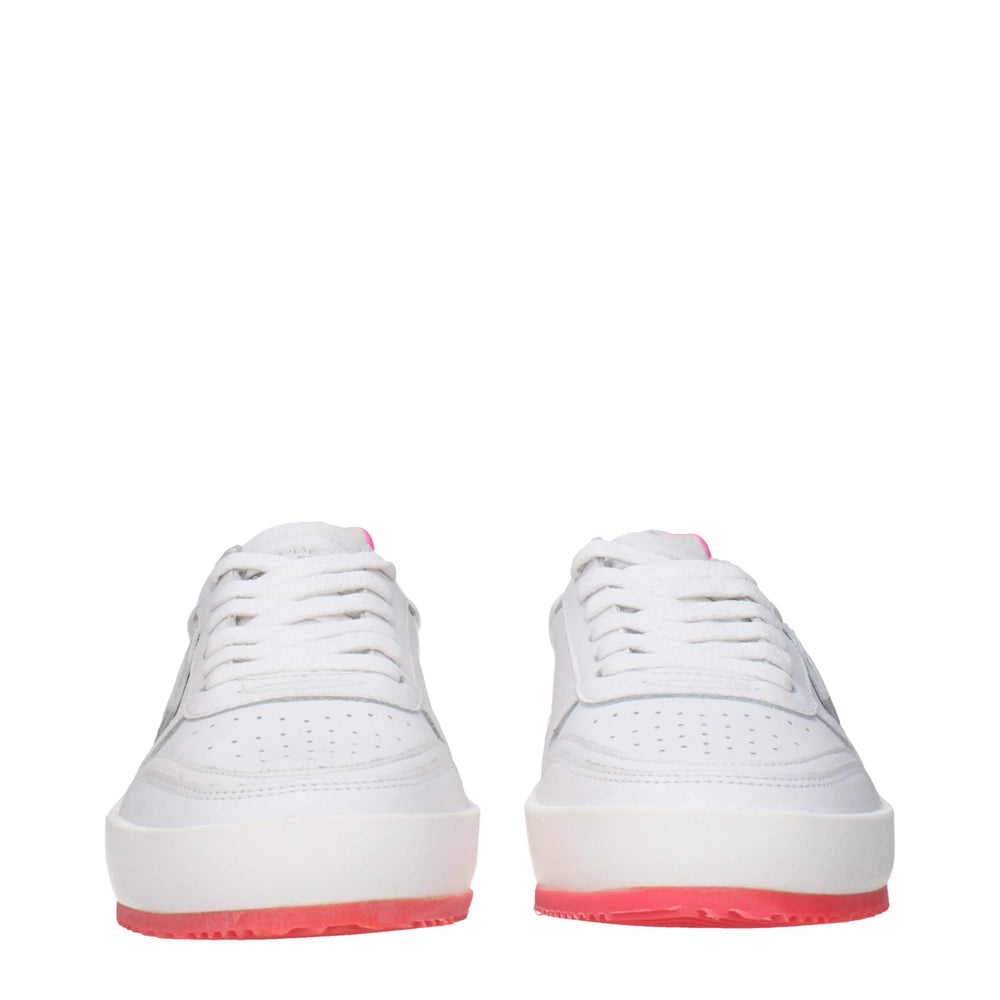 Philippe Model White Leather Sneakers