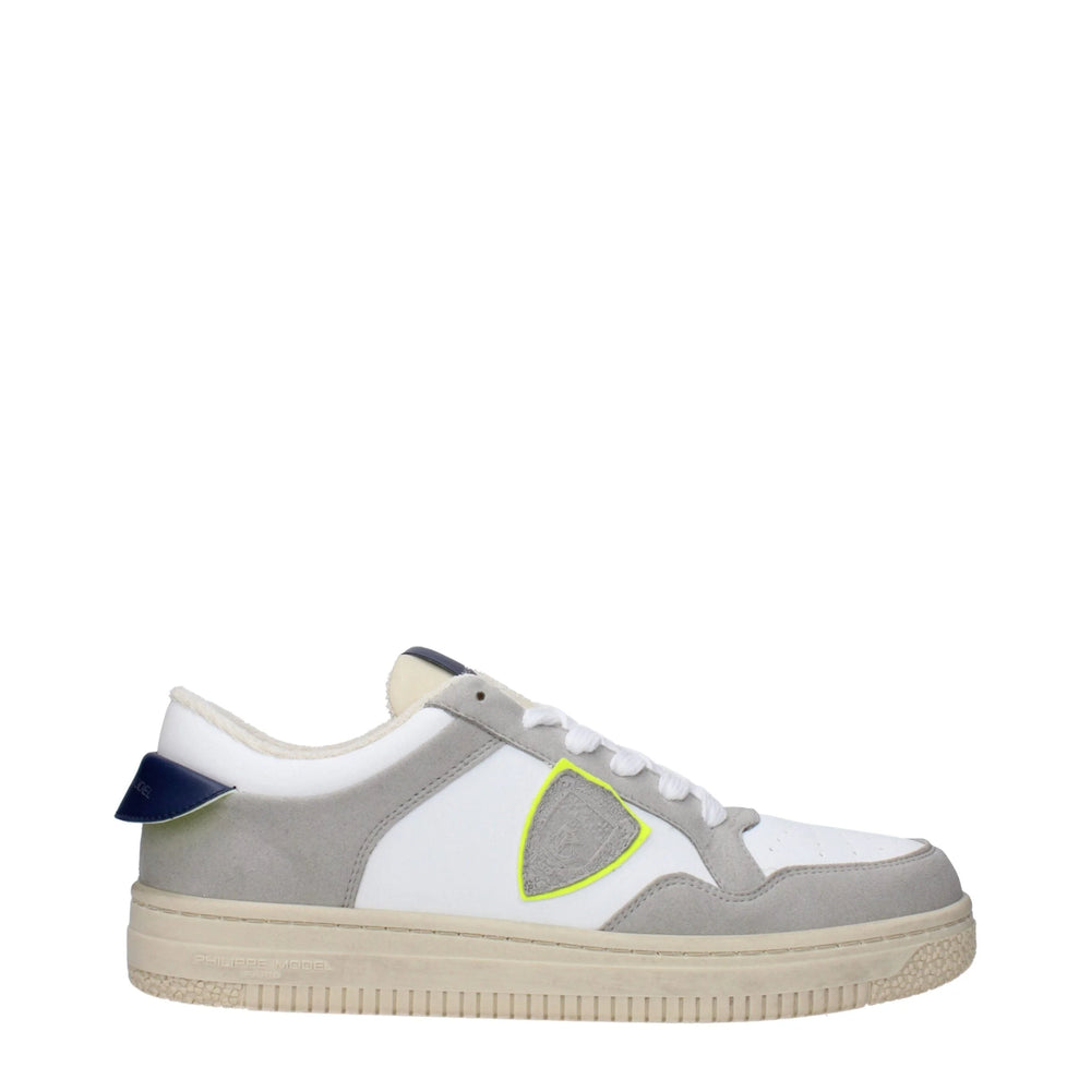 Philippe Model White Leather Sneakers