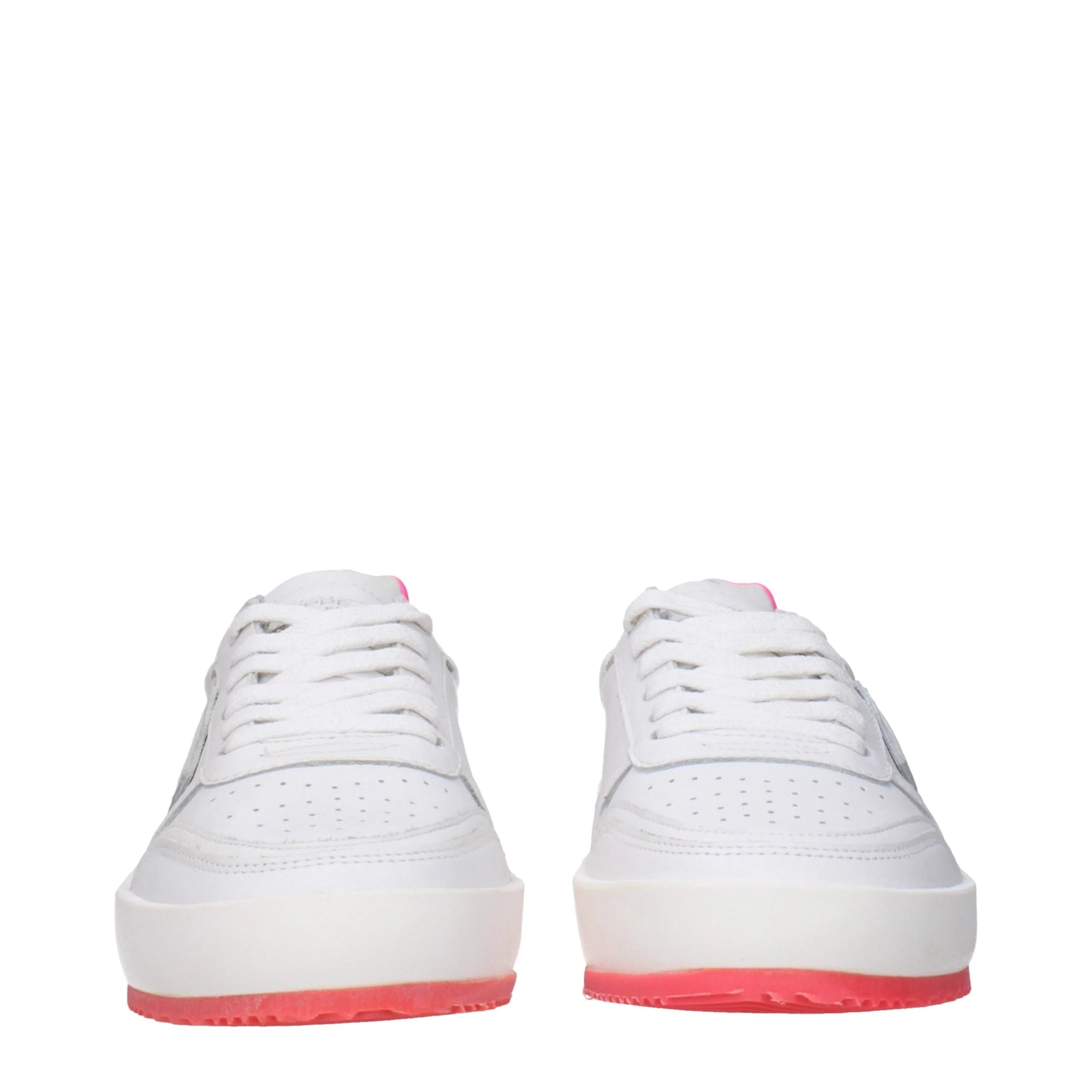Philippe Model White Leather Sneakers
