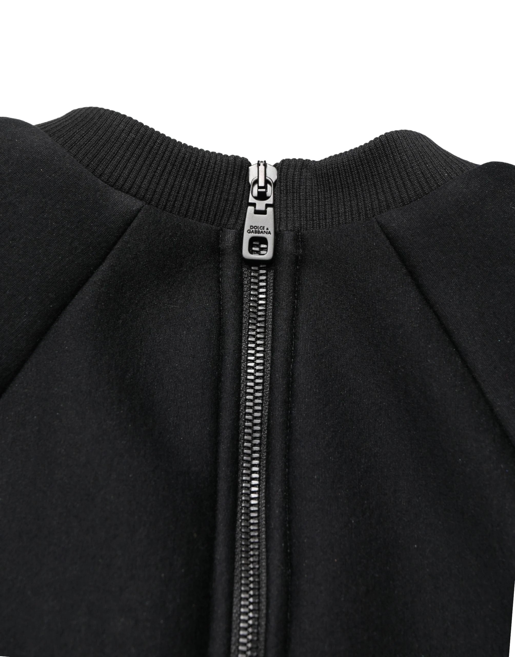 Philosophy Black Cropped ZipperBack Sweatshirt Sweater - IT36|XXS