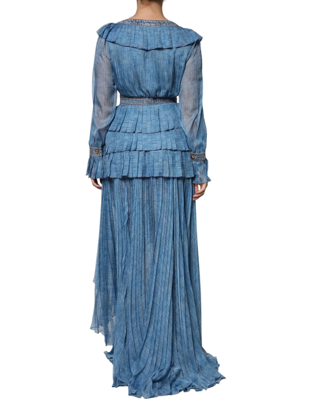 Philosophy Blue Layered Long Sleeve Dress - IT40|S - Dresses