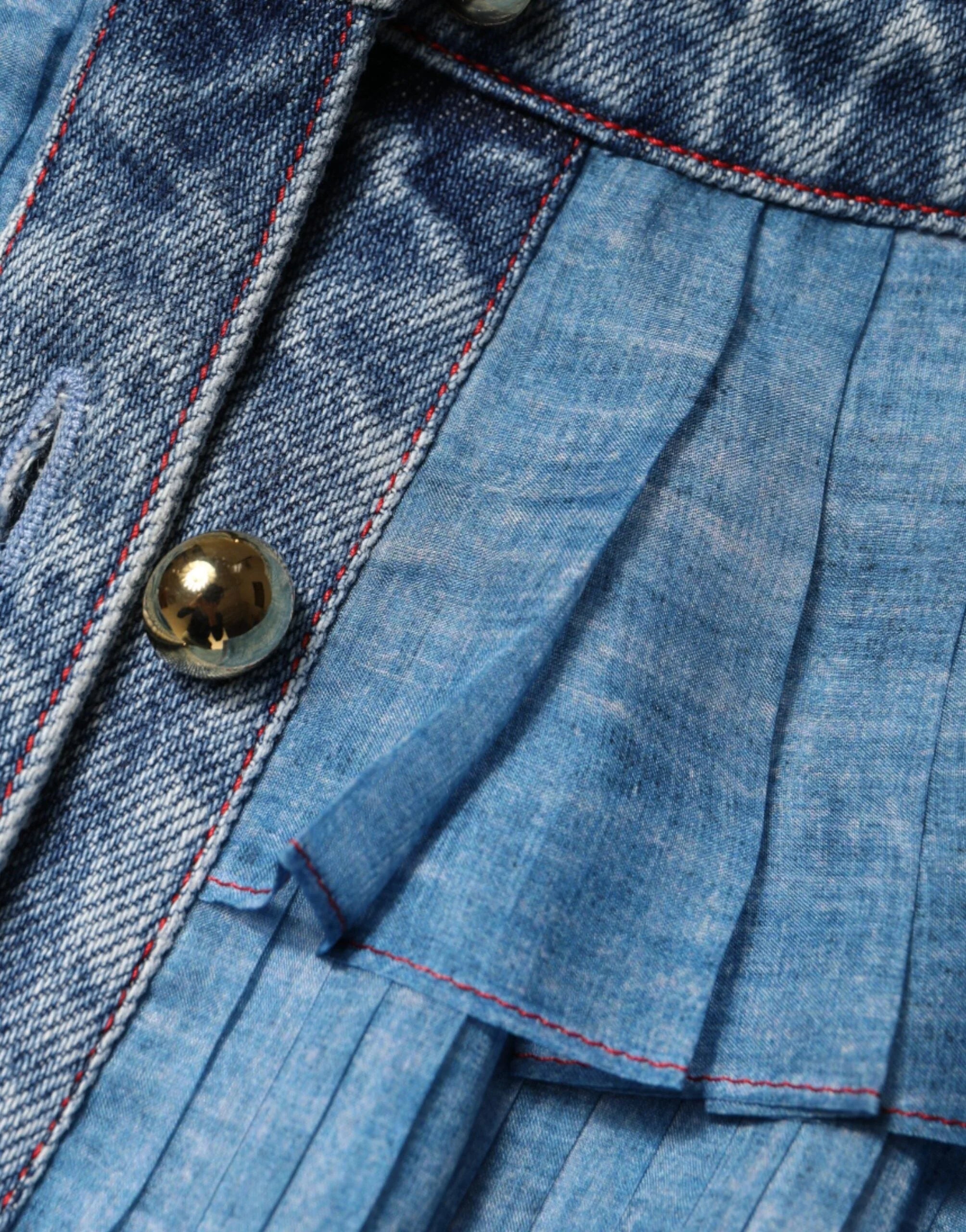 Philosophy Blue Layered Long Sleeve Dress - IT40|S - Dresses