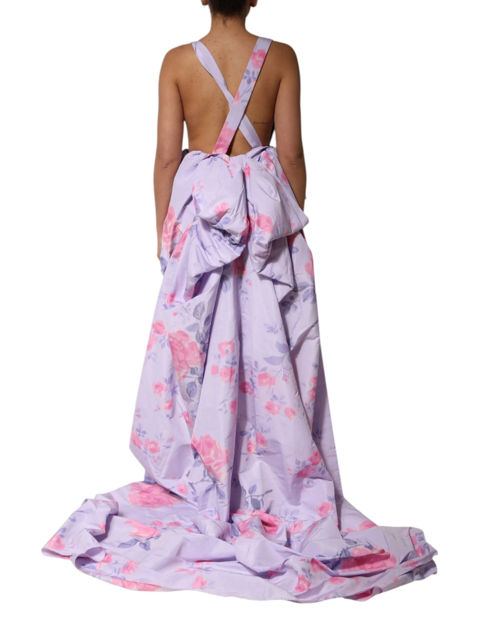 Philosophy di Lorenzo Serafini Multicolor Floral Runway Maxi Dress - IT38 | XS