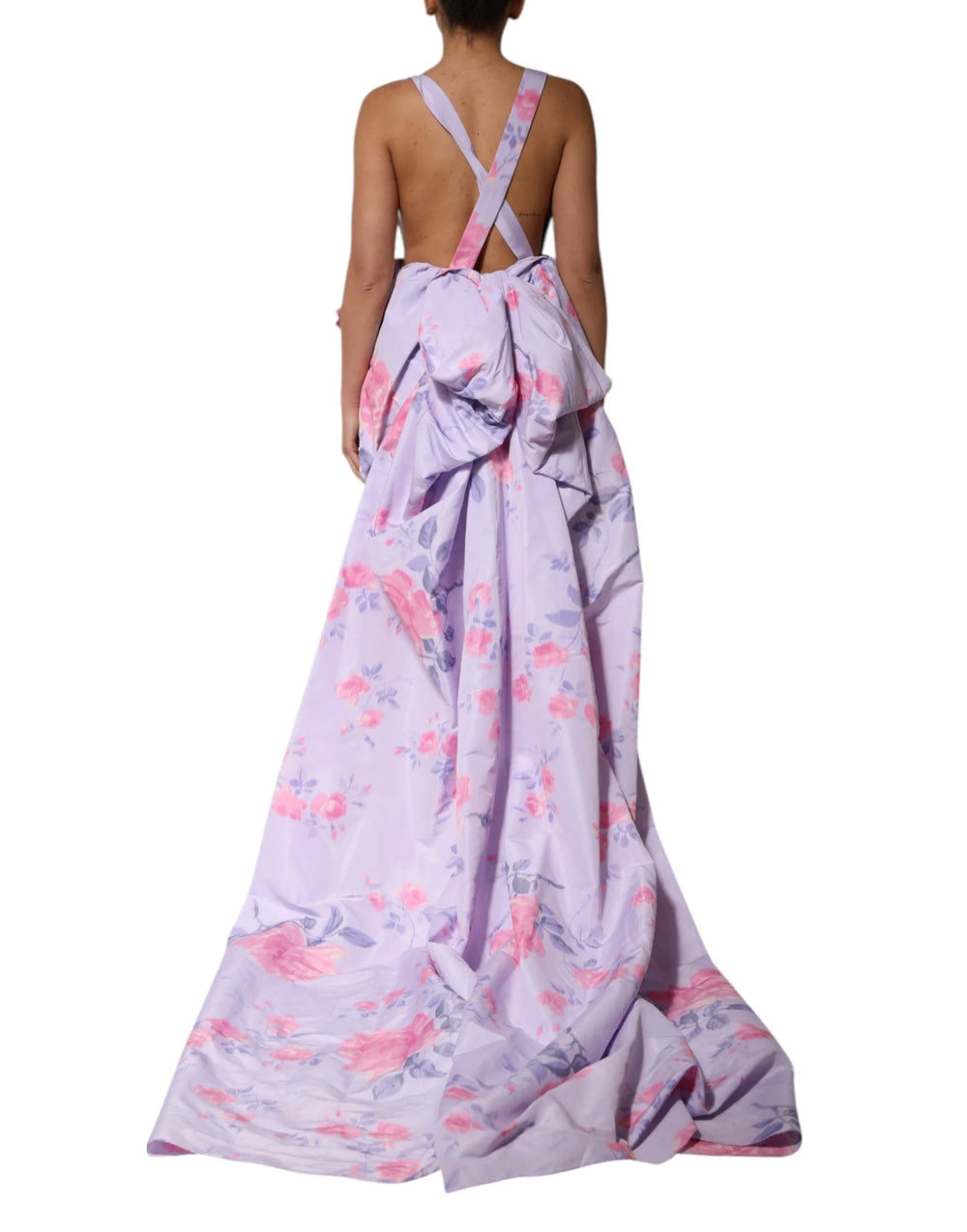 Philosophy di Lorenzo Serafini Multicolor Floral Runway Maxi Dress - IT38 | XS
