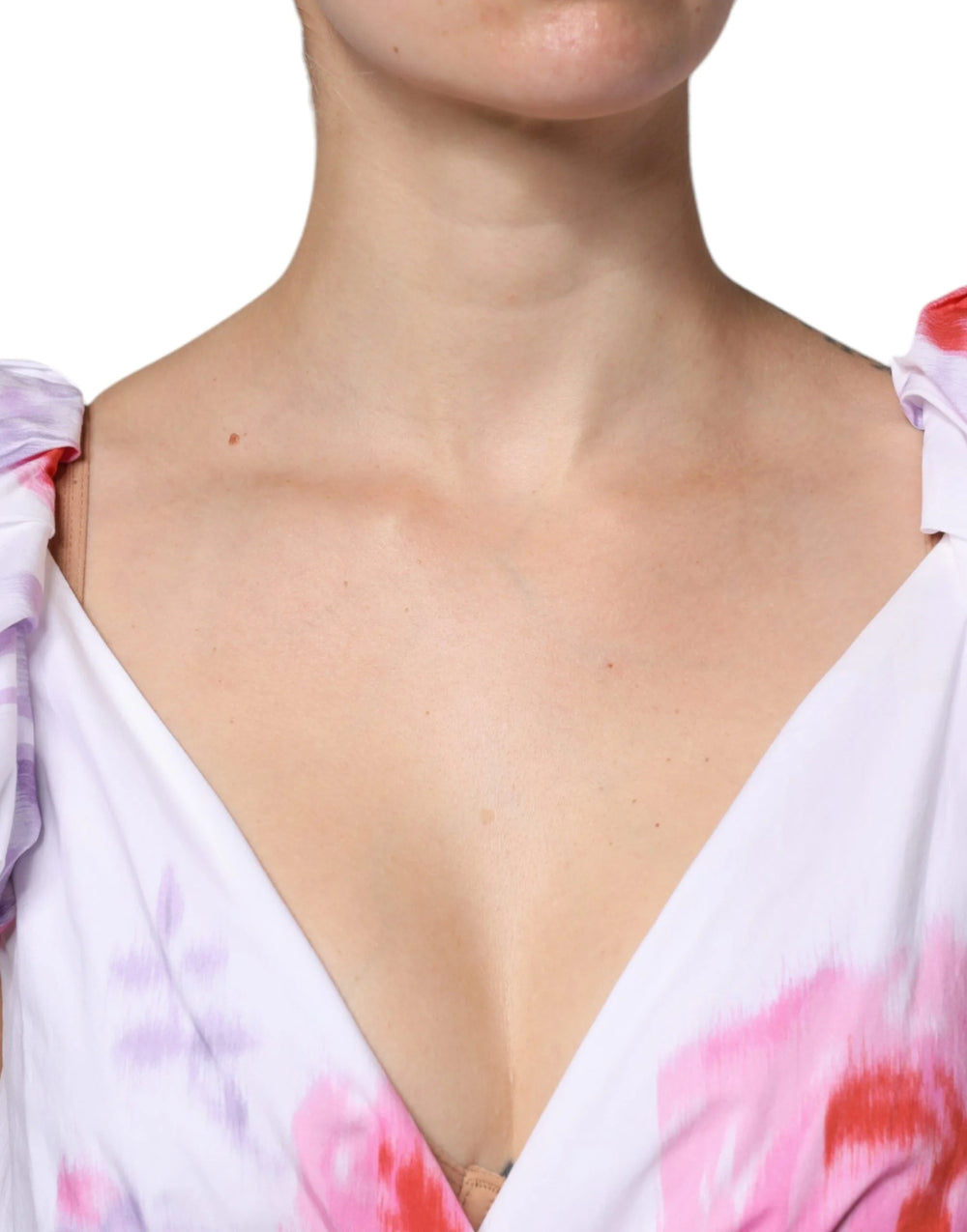 Philosophy White Floral Cotton Maxi Dress - IT42|M - Dresses