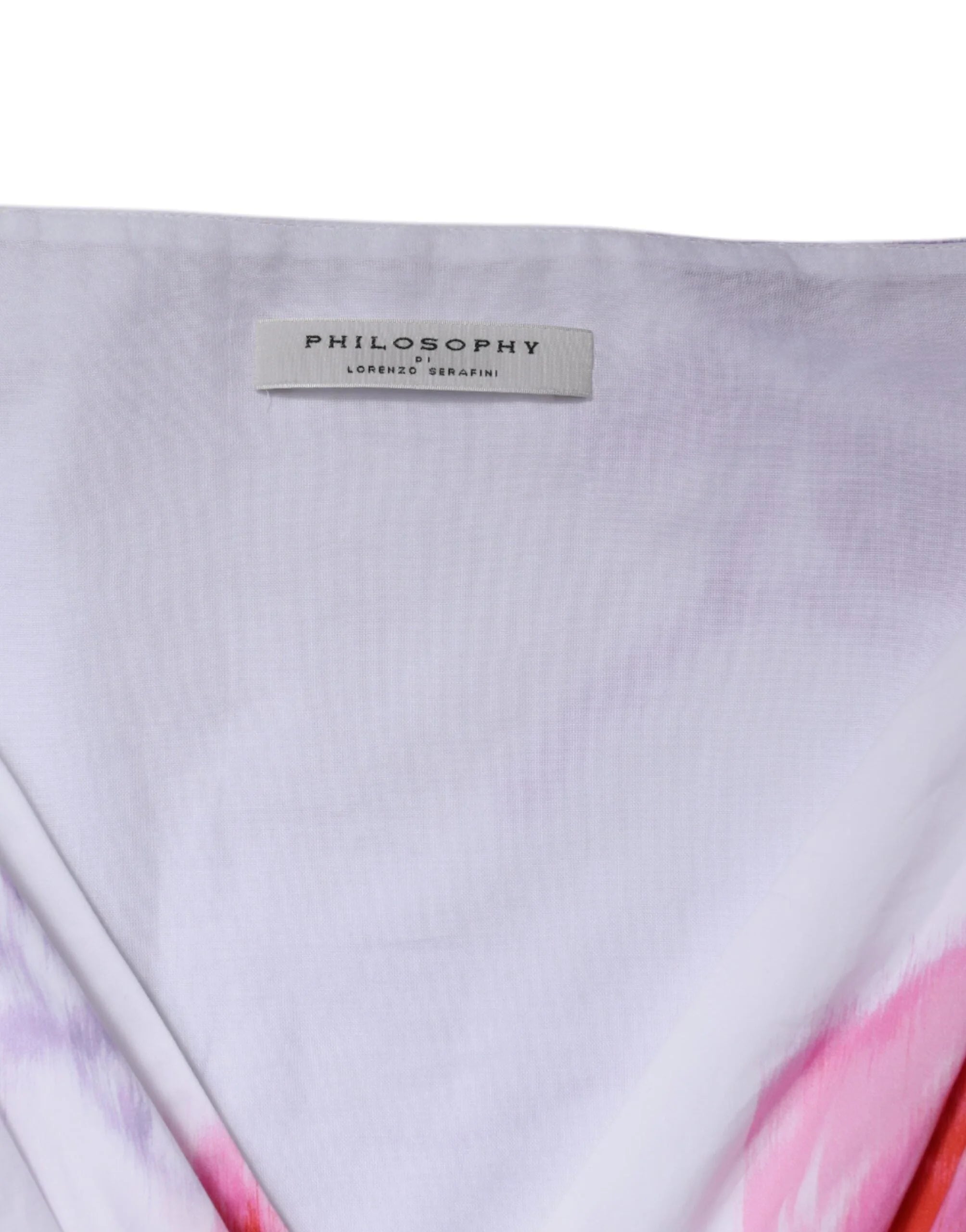 Philosophy White Floral Cotton Maxi Dress - IT42|M - Dresses