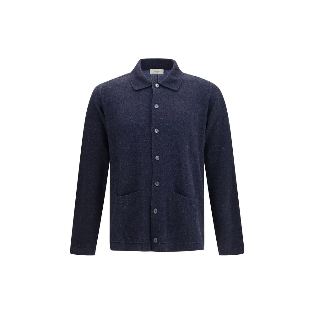 Cárdigan de Seda Azul de Cachemira Piacenza - IT50 | L