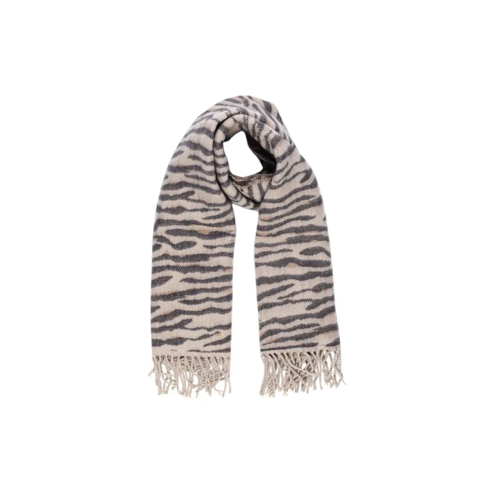 Pieces Beige Marabou Scarf - One Size