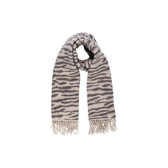 Pieces Beige Marabou Scarf - One Size