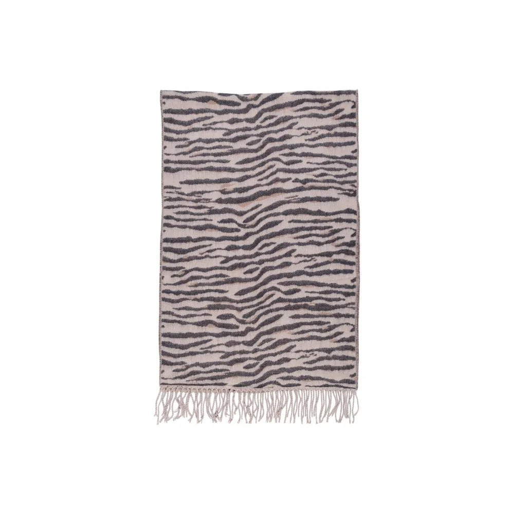 Pieces Beige Marabou Scarf - One Size