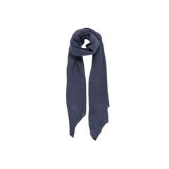 Pieces Blue Recycled Polyester Scarf - One Size
