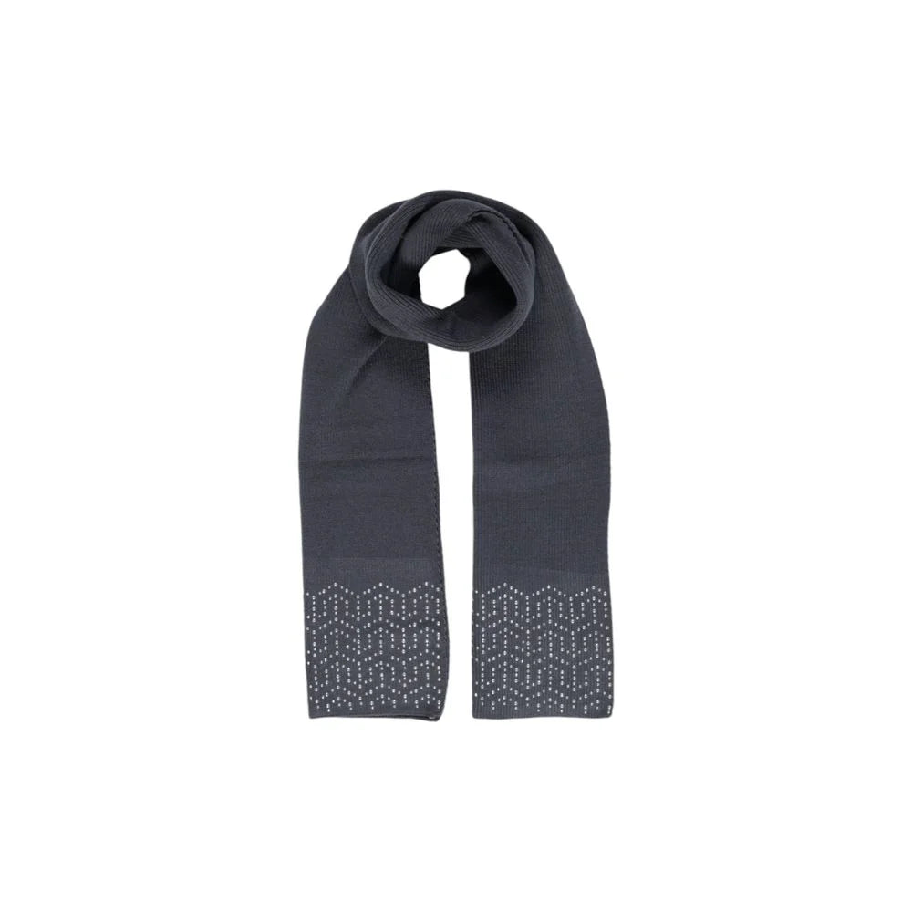 Pieces Gray Polyester Scarf - One Size - Scarves & Shawls