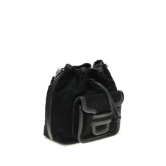 Pierre Hardy Black Calf Leather Bos Taurus Backet Bag