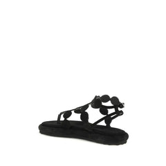 Pierre Hardy Black Calf Leather Bos Taurus Platform Sandals