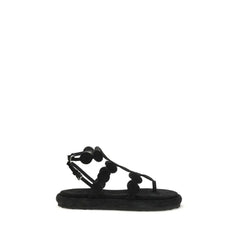Pierre Hardy Black Calf Leather Bos Taurus Platform Sandals