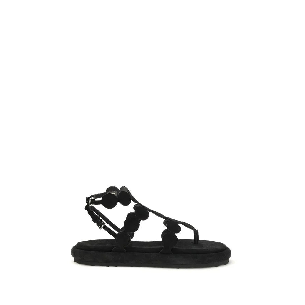 Pierre Hardy Black Calf Leather Bos Taurus Platform Sandals - EU41/US11