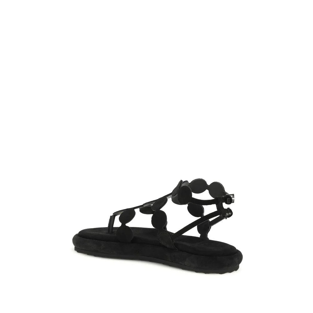 Pierre Hardy Black Calf Leather Bos Taurus Platform Sandals - EU41/US11