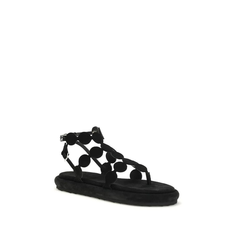 Pierre Hardy Black Calf Leather Bos Taurus Platform Sandals - EU41/US11