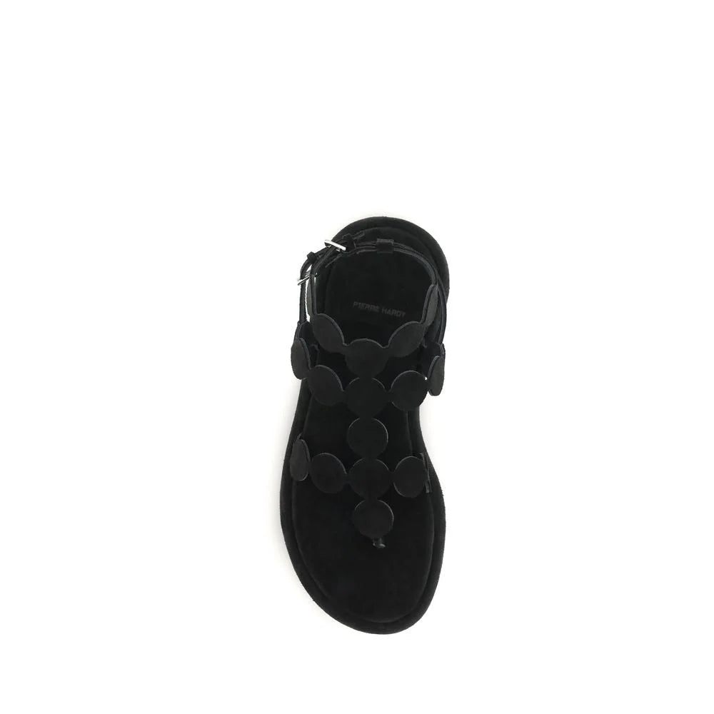 Pierre Hardy Black Calf Leather Bos Taurus Platform Sandals - EU41/US11