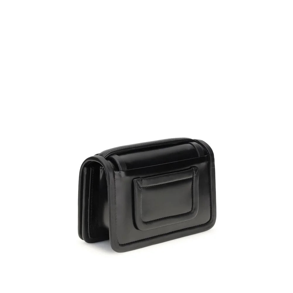 Pierre Hardy Black Calf Leather Bos Taurus Shoulder Bag