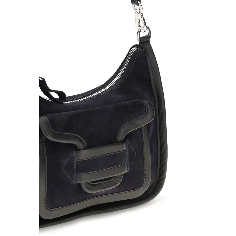Pierre Hardy Black Calf Leather Bos Taurus Shoulder Bag
