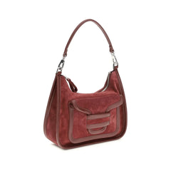 Borsa a tracolla in vitello bordeaux Pierre Hardy Bos Taurus
