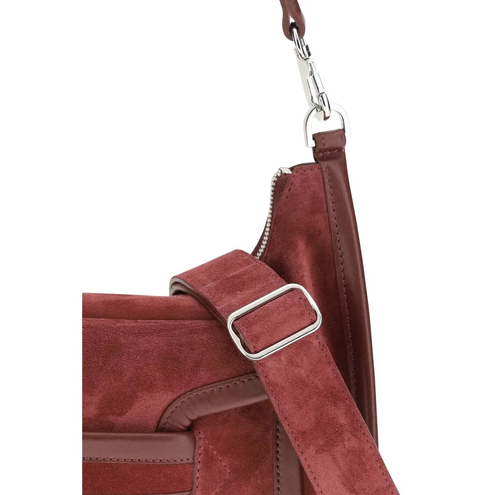 Borsa a tracolla in vitello bordeaux Pierre Hardy Bos Taurus